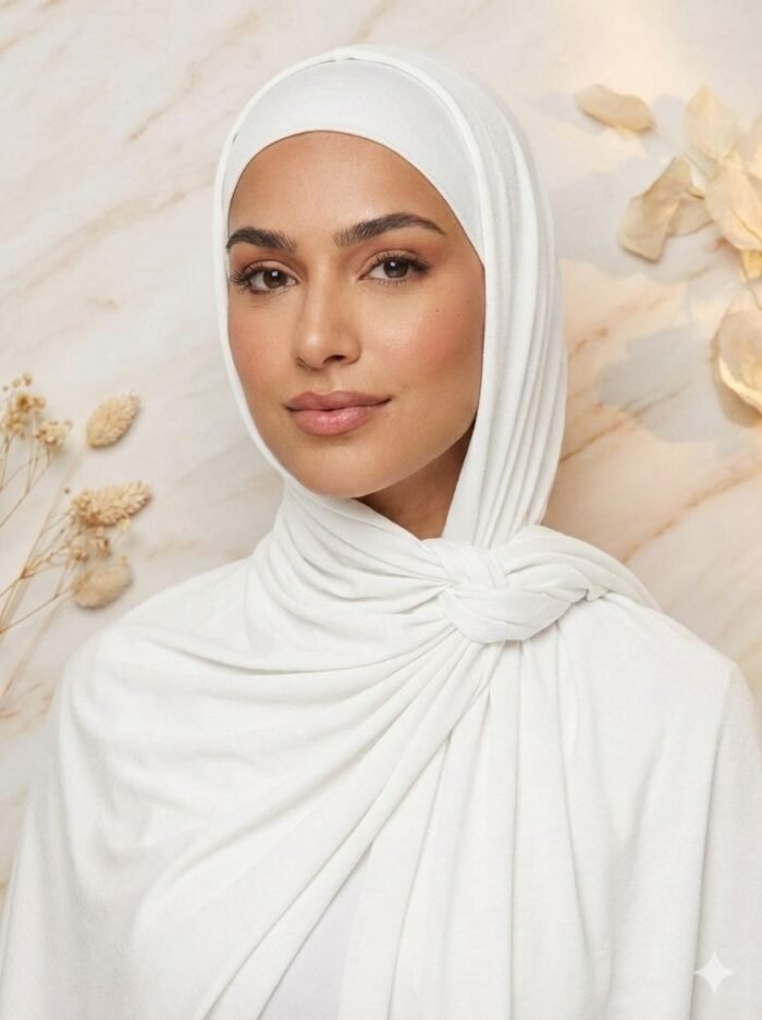 ⁦Jersey light hijab with bandana⁩ - الصورة ⁦5⁩